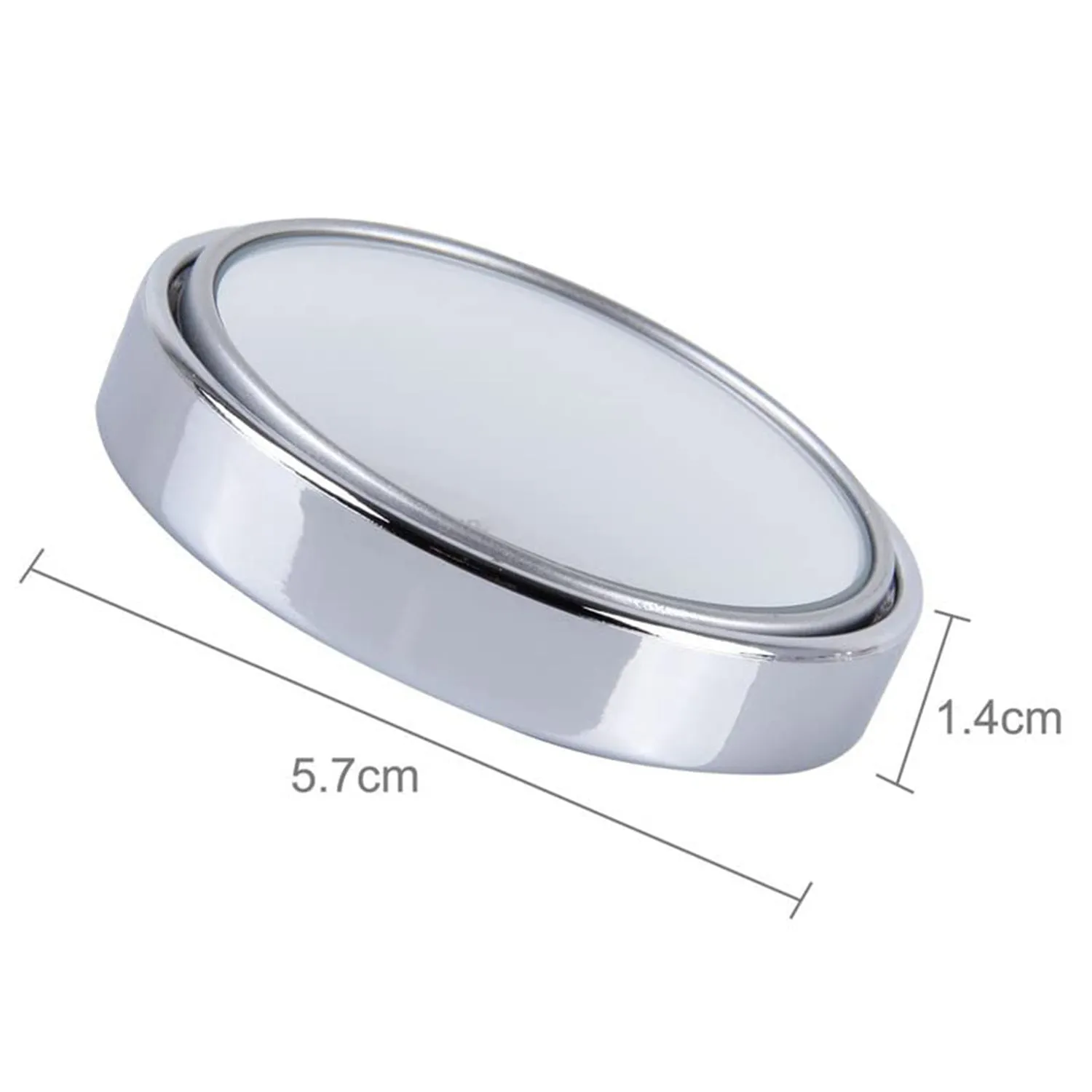 360DEGREE BLIND SPOT ROUND WIDE ANGLE ADJUSTABLE CONVEX REAR VIEW MIRROR - PACK OF 2
