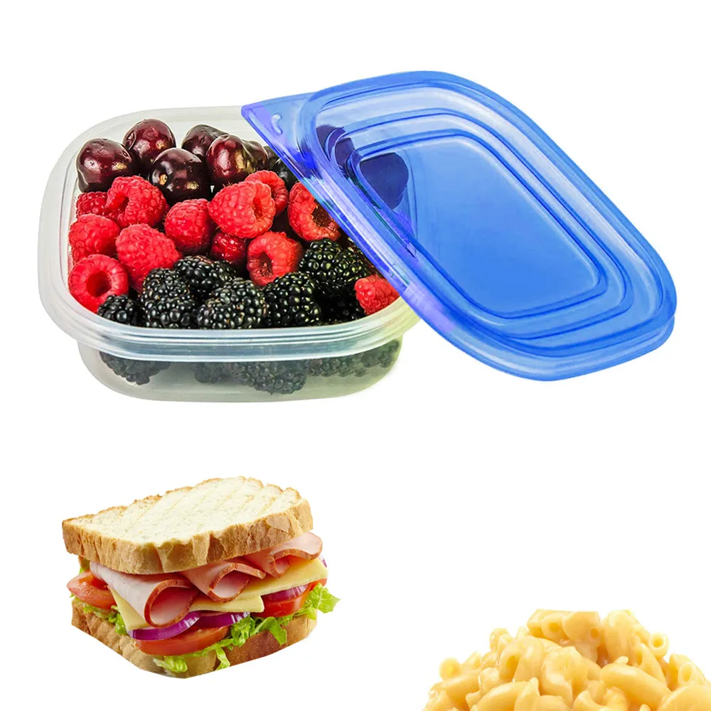 6 Pc Mini Snack Food Container Meal Prep Storage BPA Free Freezer Microwave Safe