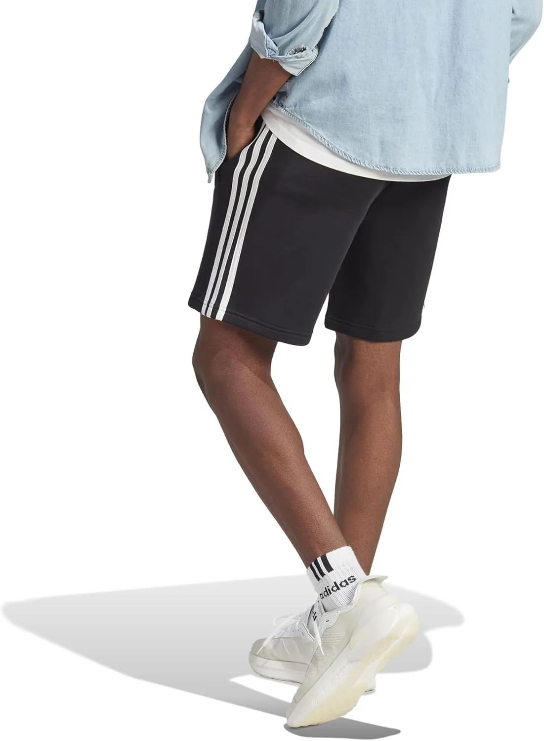 adidas Men's Essentials Fleece 3-Stripes Shorts