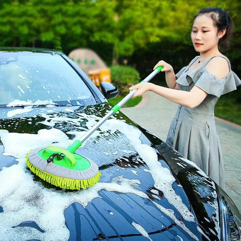 Adjustable Car Cleaning Brush with Telescopic Handle