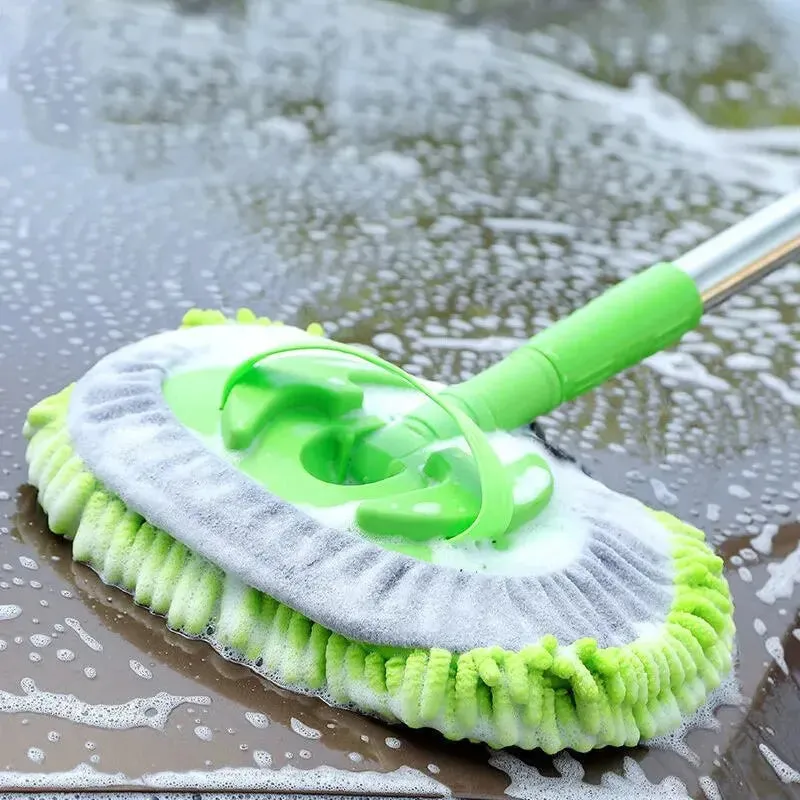 Adjustable Car Cleaning Brush with Telescopic Handle