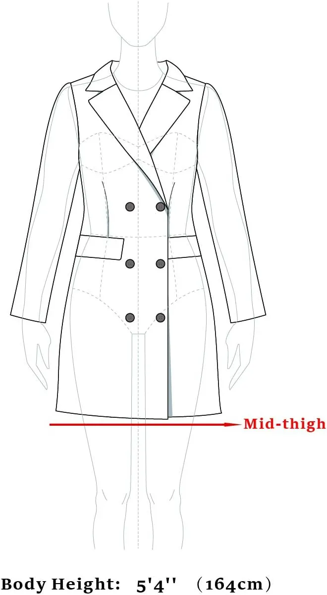 Allegra K Women's Classic Stand Collar Long Sleeve Winter Belted Long Coat