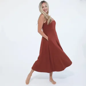 Audrey Softest Rib Nursing  Pregnancy Tank Dress