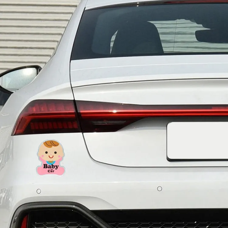 Baby in Car Free Sticker Warning Sticker, Baby in Car Warning Sticker
