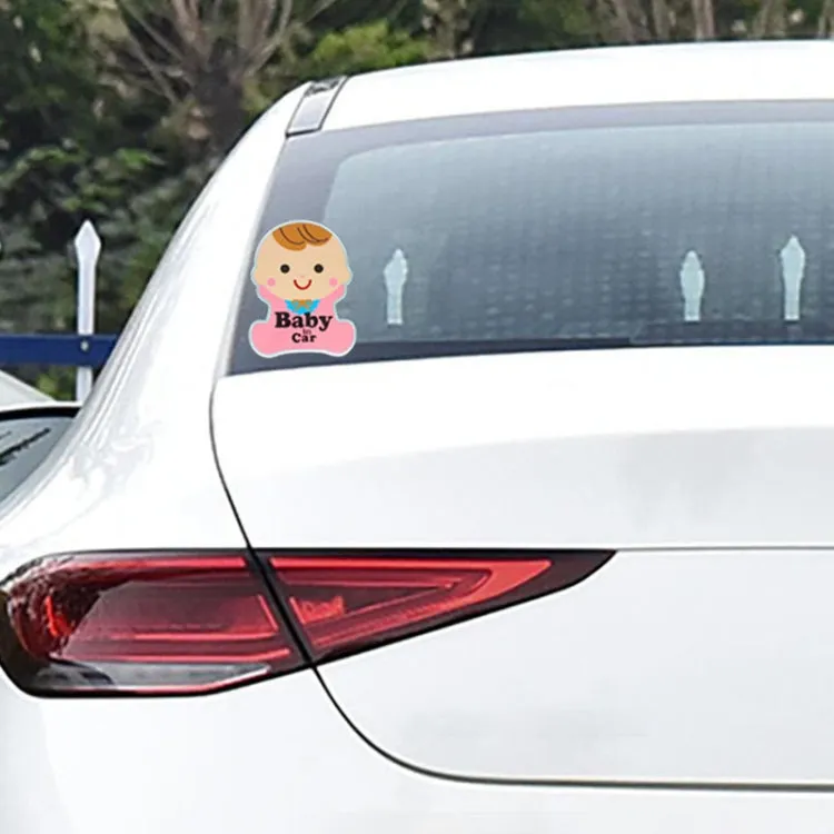 Baby in Car Free Sticker Warning Sticker, Baby in Car Warning Sticker