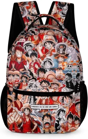 Backpack Set Funny Printing Utility Pocket Protection Large Capacity for Travel