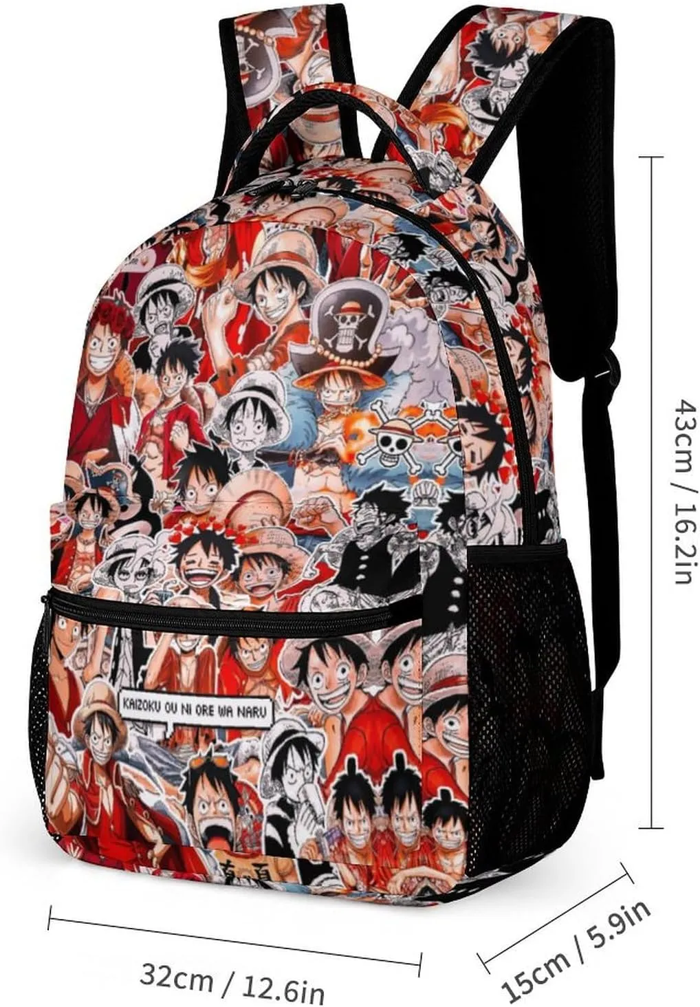 Backpack Set Funny Printing Utility Pocket Protection Large Capacity for Travel