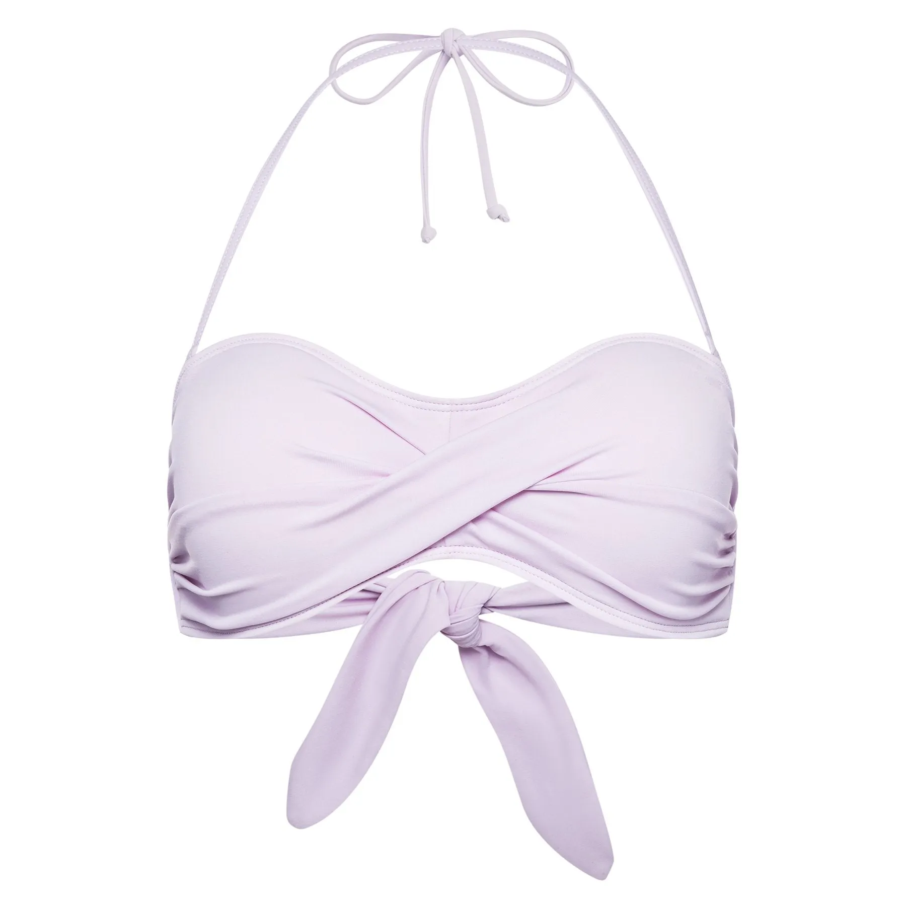 Bandeau bikini top lavender