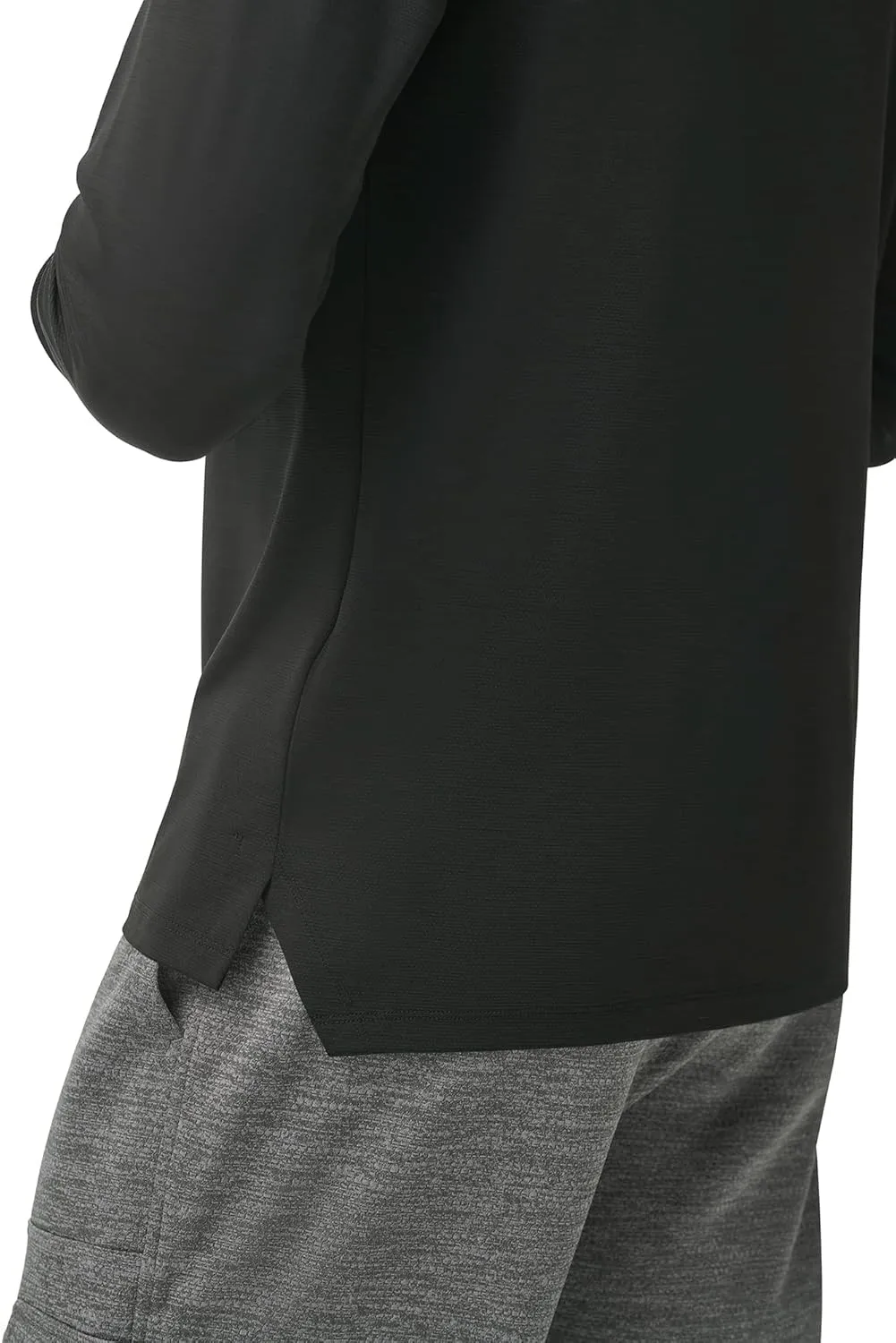 BASS OUTDOOR Men's Long-Sleeve T-Shirt  Easy-Care Performance Crew Neck