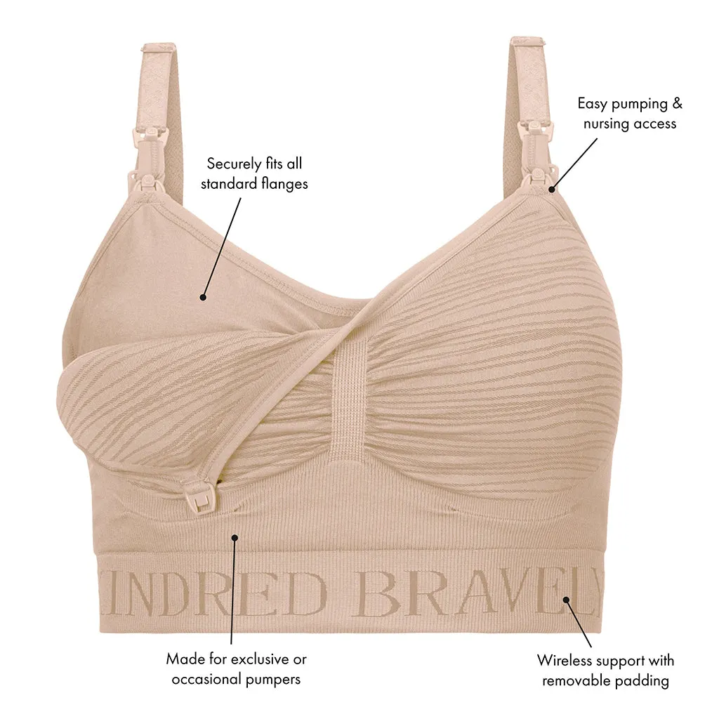 Busty Sublime Hands-Free Pumping   Nursing Bra (F-I)