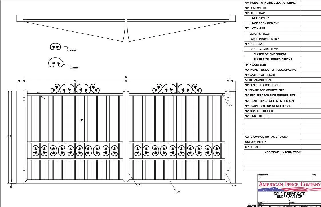 Butterfly Ribbon Double Drive Gate