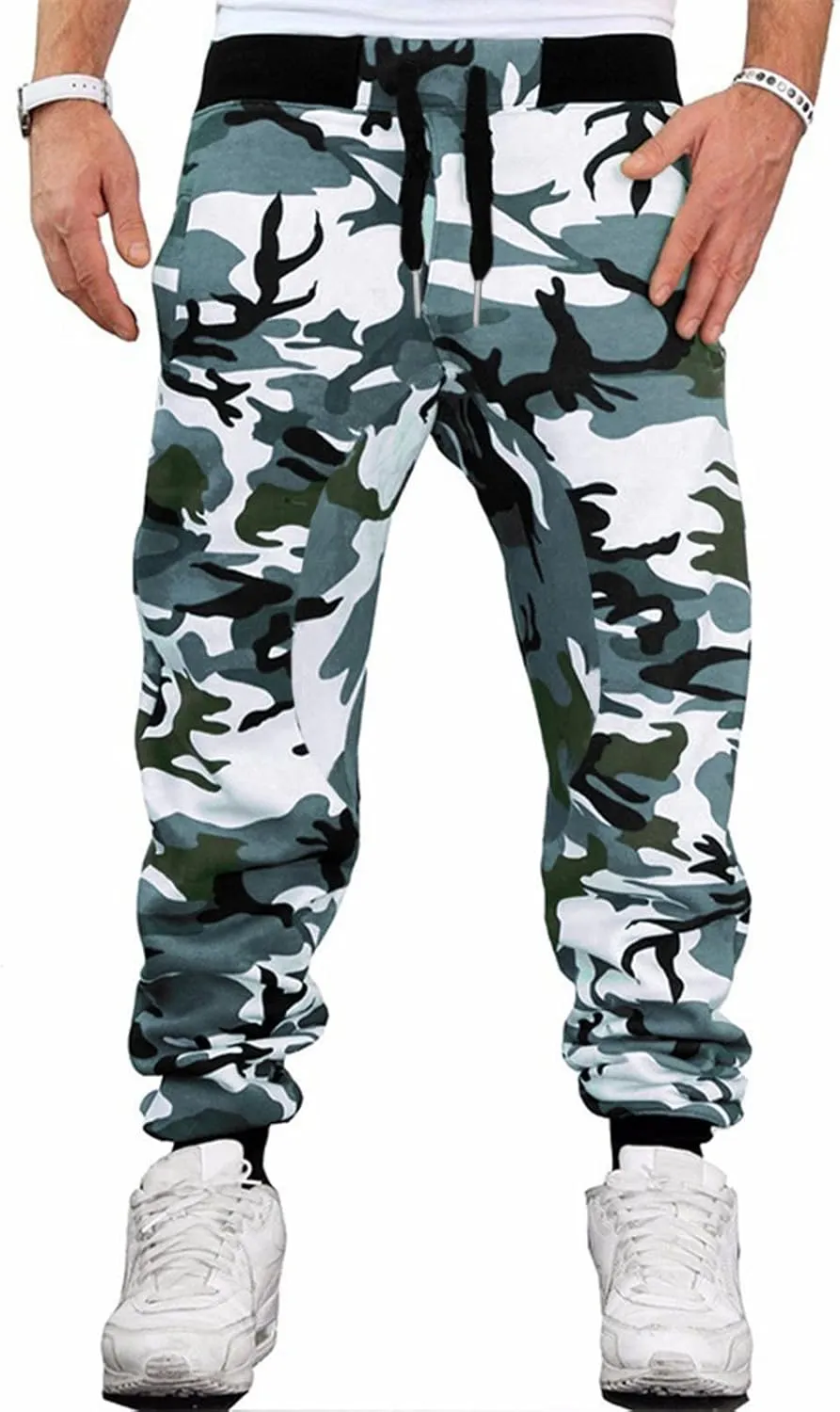 Cargo Pants for Men Big and Tall, Pants Heavyweight Outdoor Relaxed Fit Sweatpants Men's Joggers Pants Casual Baggy