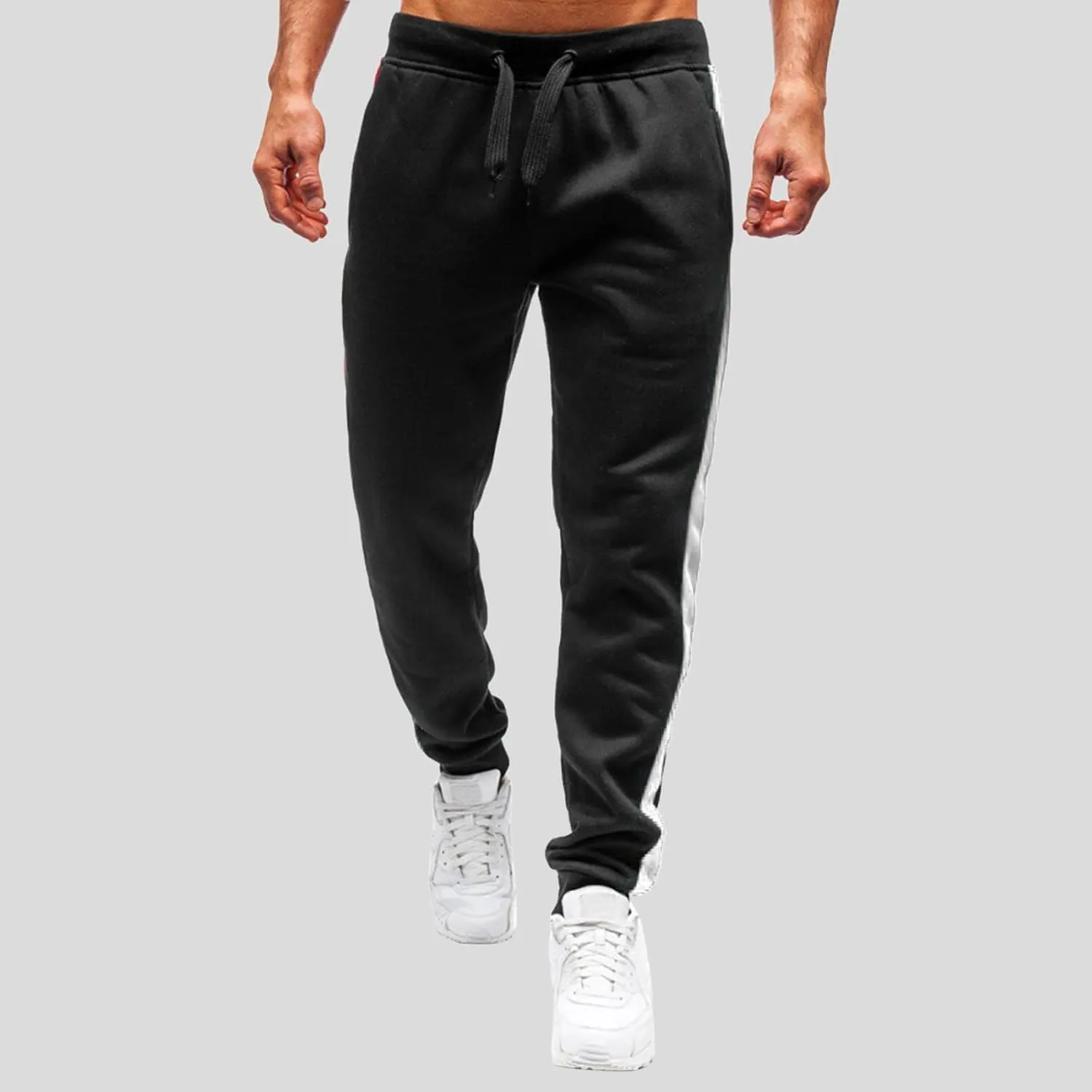 Cargo Pants for Men Relaxed Fit Drawstring Waist Side Pocket Straight Cargo Pants Joggers Men's Casual Athletic Cargo