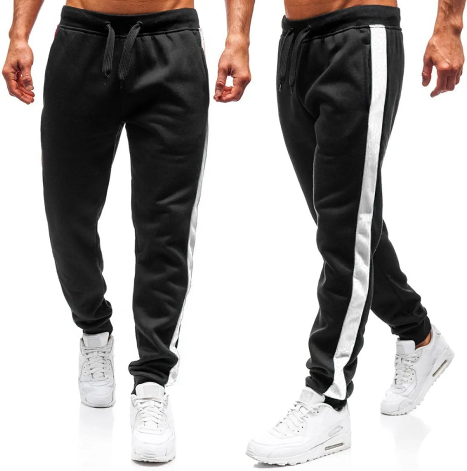Cargo Pants for Men Relaxed Fit Drawstring Waist Side Pocket Straight Cargo Pants Joggers Men's Casual Athletic Cargo