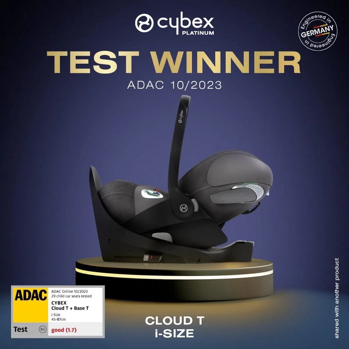 Cybex Cloud T Car Seat  Mirage Grey  
