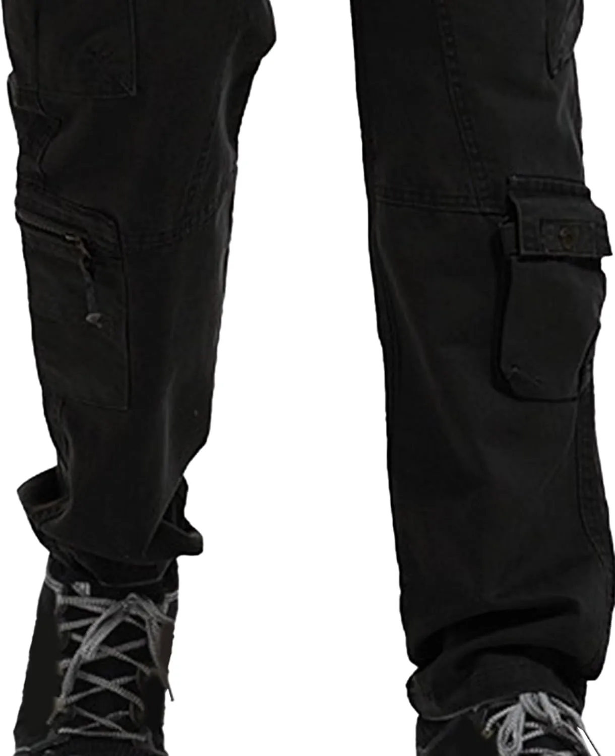 DGHM-JLMY Men's Relaxed Fit Cargo Pants Slim Fit Ripstop Tactical Pants Casual Outdoor Hiking Work Pant Multi Pockets