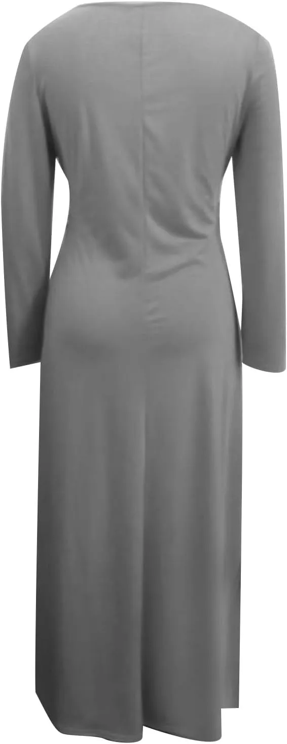 Dresses for Women Crisscross Twist Front V Neck Casual Short Sleeve Maxi Dress Pleated Beach Smocked Wedding Dress