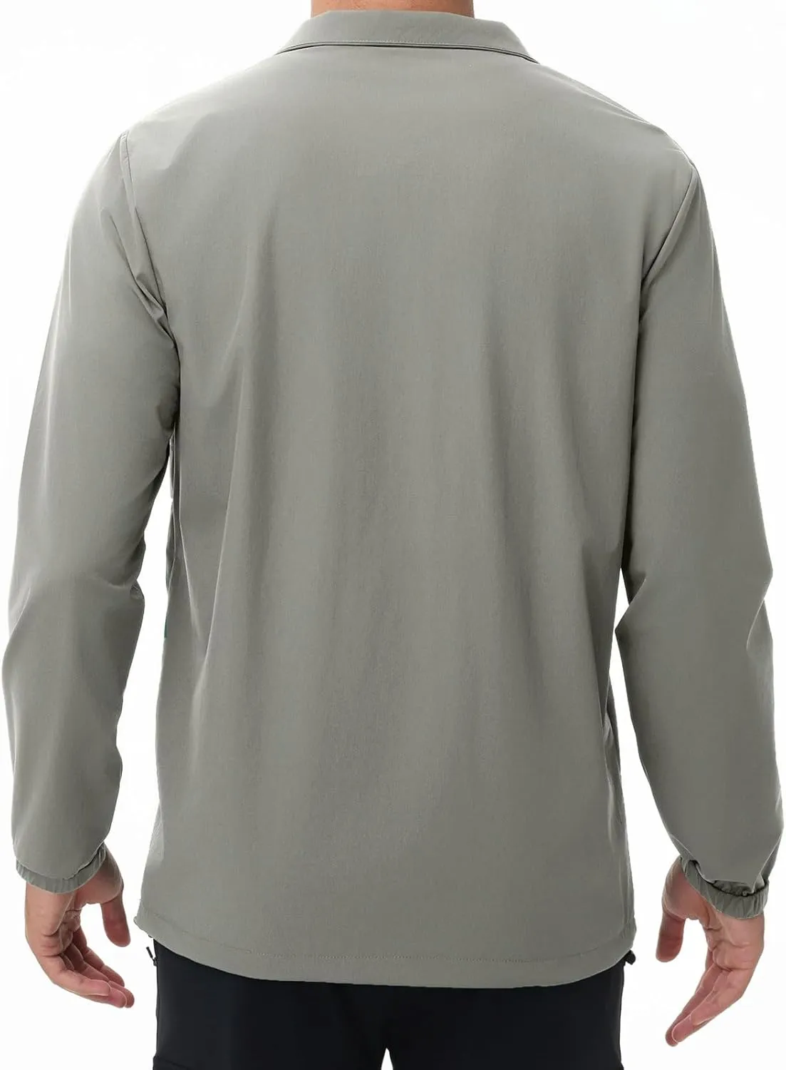 EDITCOZY Men's Lightweight Quarter Zip Pullover Casual Windbreaker for Running Golf Jackets with 3 Pockets