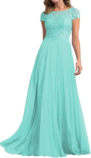 Elegant Mother of The Bride Dresses Long for Mothers Wedding Guest Formal Appliques Gown HD280