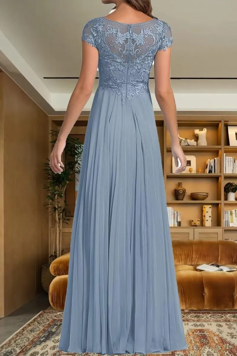 Elegant Mother of The Bride Dresses Long for Mothers Wedding Guest Formal Appliques Gown HD280