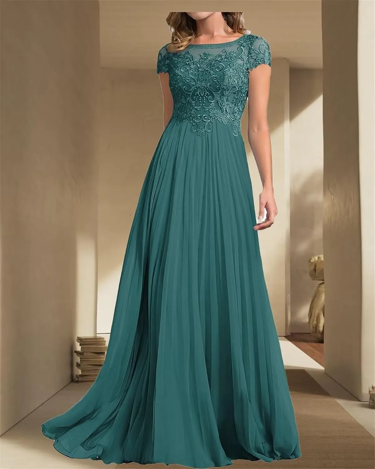 Elegant Mother of The Bride Dresses Long for Mothers Wedding Guest Formal Appliques Gown HD280