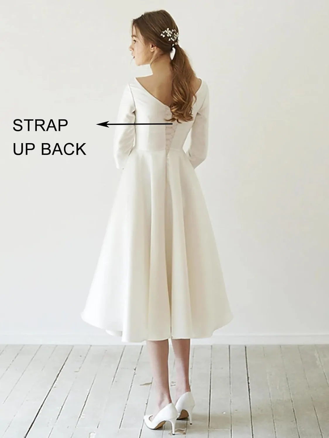 Elegant Short Wedding Dresses for Bride 2025 Engagement Ruffle Bridal Shower Dress for Wedding