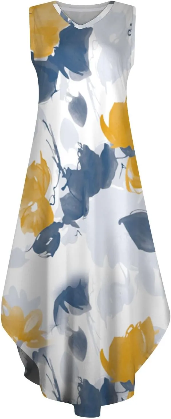 Elegant Sleeveless Maxi Dress for Women 2025 Dresses for Women, Resort Wear, and Hawaiian Sun Dress
