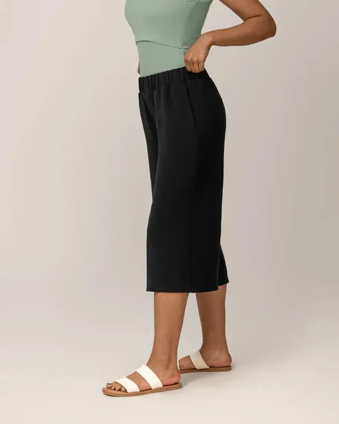 Evie Maternity & Postpartum Pull-On Cropped Pant