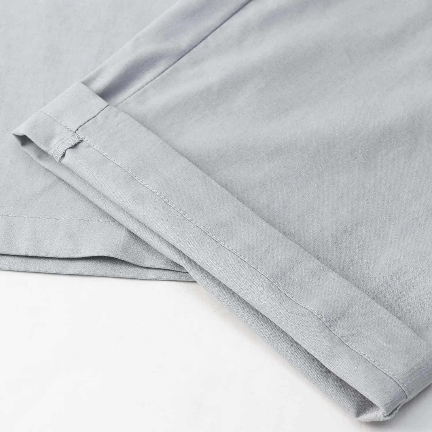 FANARCHER Mens Cotton Linen Pants Drawstring Loose Beach Pants with Pockets