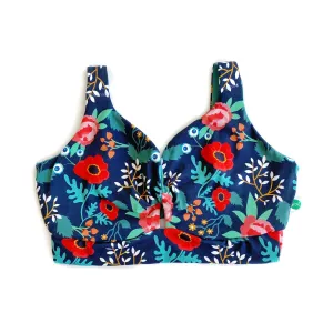 Floral Twist Front Bra