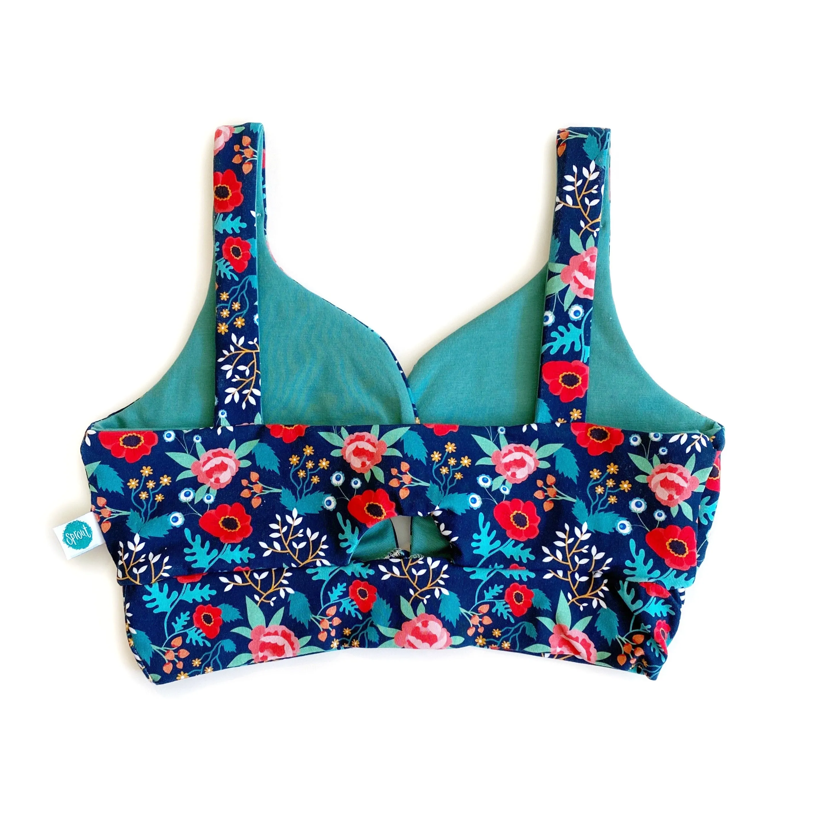 Floral Twist Front Bra