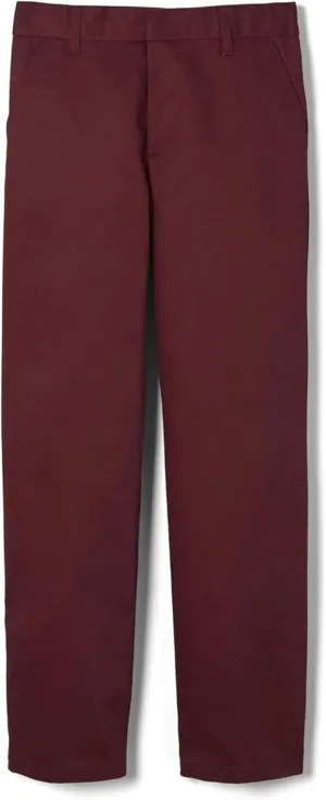French Toast Boys' Relaxed Fit Twill Pant with Adjustable Waist in Standard Slim and Husky