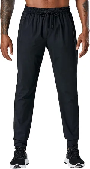 FZVYD Black Chinos Mens Casual Elastic Drawstring Cargo Pants Lightweight Relaxed Fit Cotton Workout Sweatpants 2023