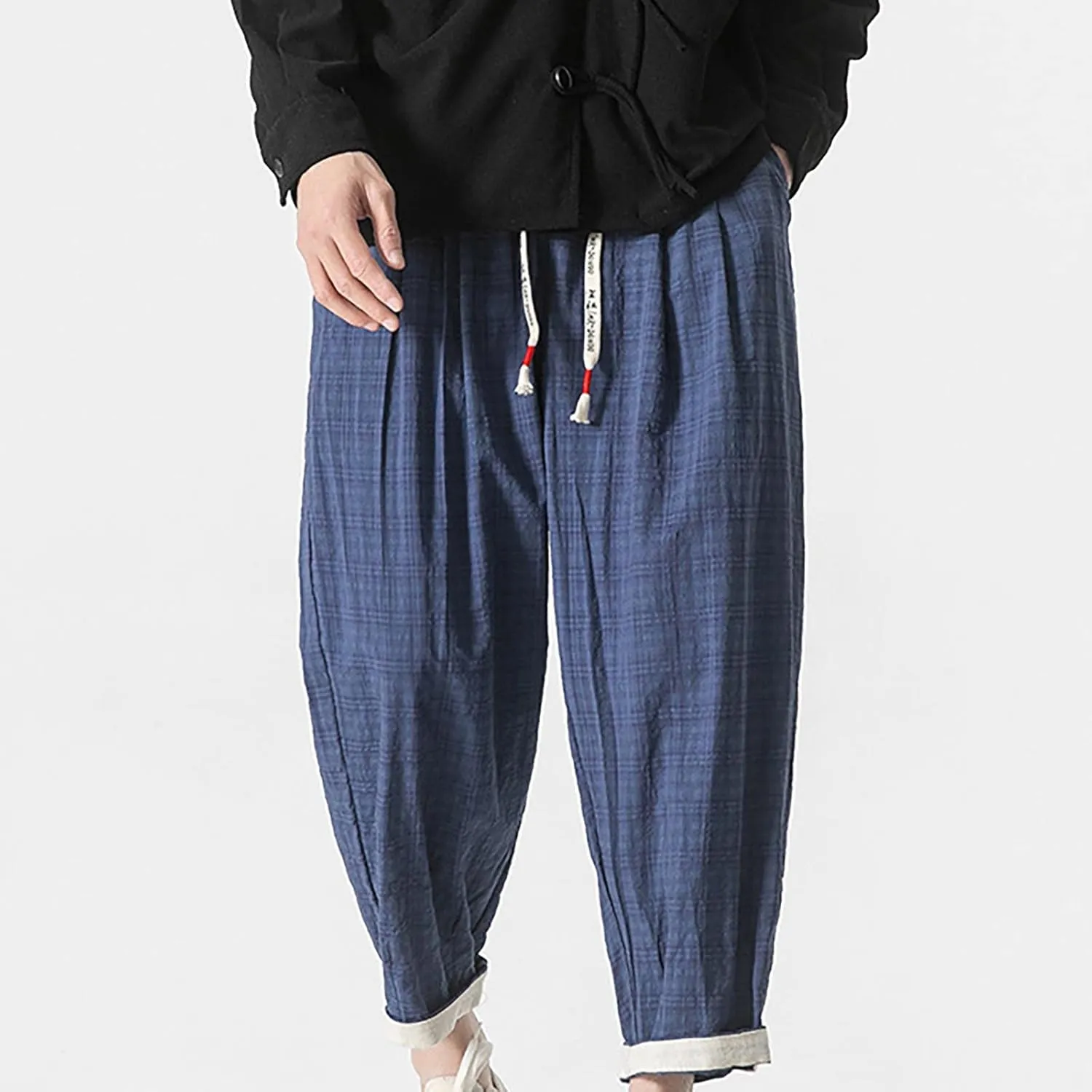FZVYD Camouflage Pants Mens Casual Elastic Drawstring Cargo Pants Lightweight Relaxed Fit Cotton Workout Sweatpants 2023