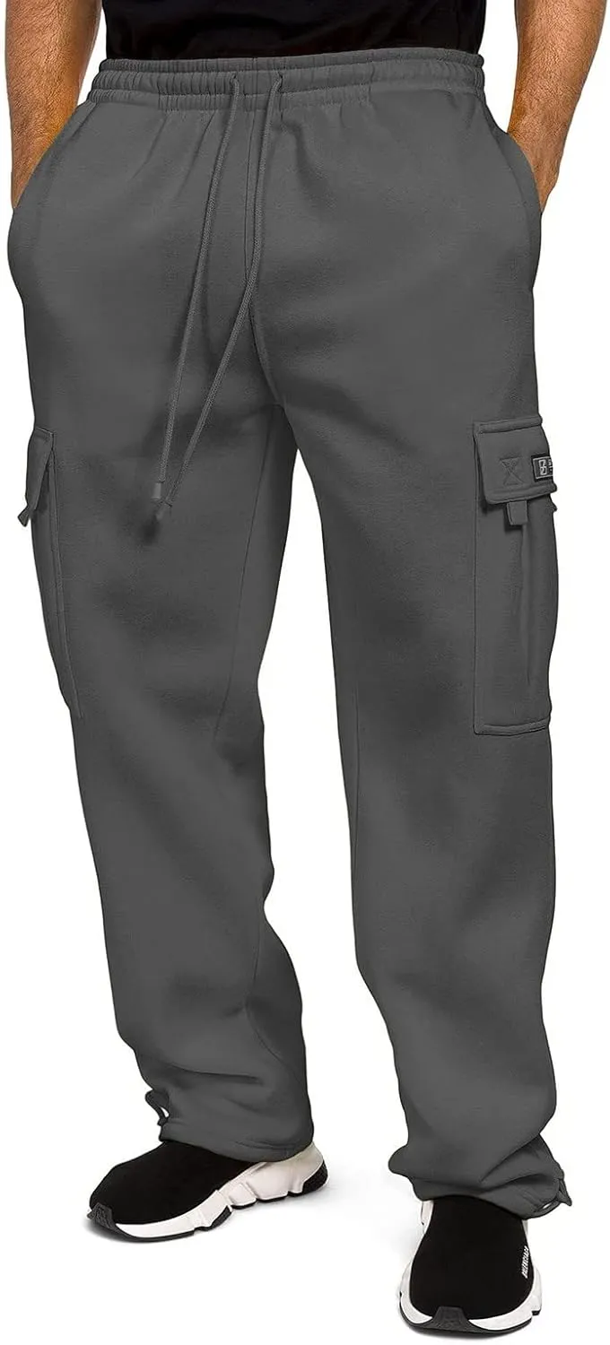 FZVYD Mens Black Dress Pants Slim Mens Casual Elastic Drawstring Cargo Pants Lightweight Relaxed Cotton Workout Sweatpants