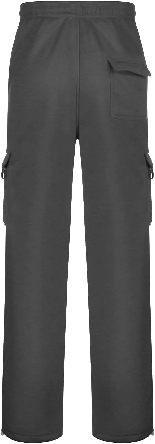 FZVYD Mens Black Dress Pants Slim Mens Casual Elastic Drawstring Cargo Pants Lightweight Relaxed Cotton Workout Sweatpants