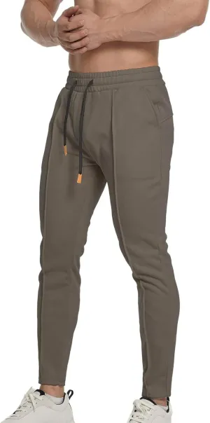 FZVYD Polo Sweatpants for Men Mens Casual Elastic Drawstring Cargo Pants Lightweight Relaxed Fit Cotton Workout Sweatpants