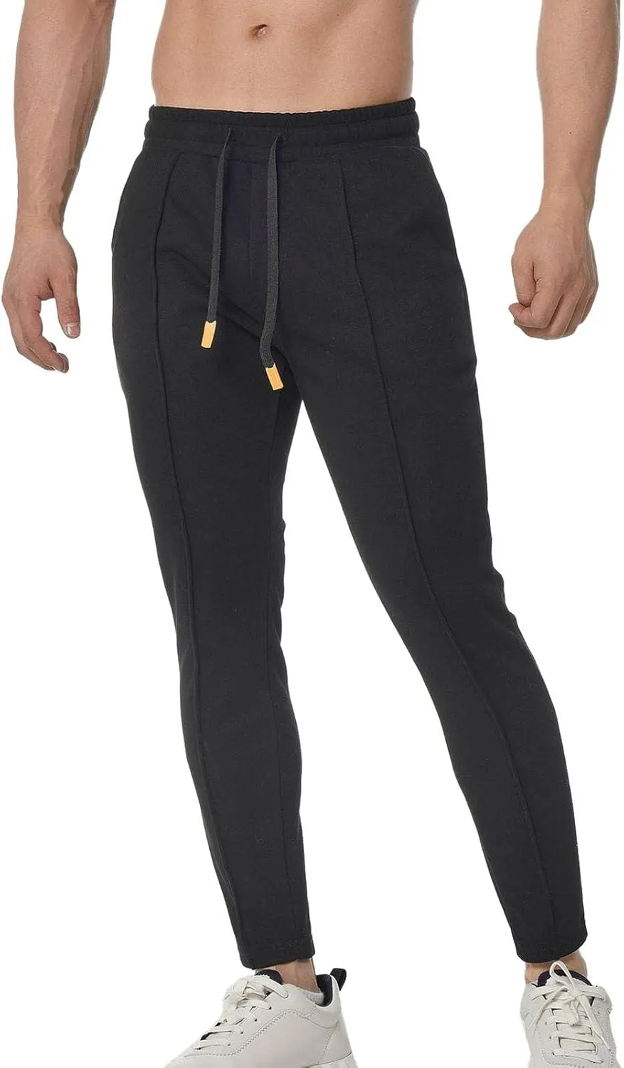 FZVYD Polo Sweatpants for Men Mens Casual Elastic Drawstring Cargo Pants Lightweight Relaxed Fit Cotton Workout Sweatpants