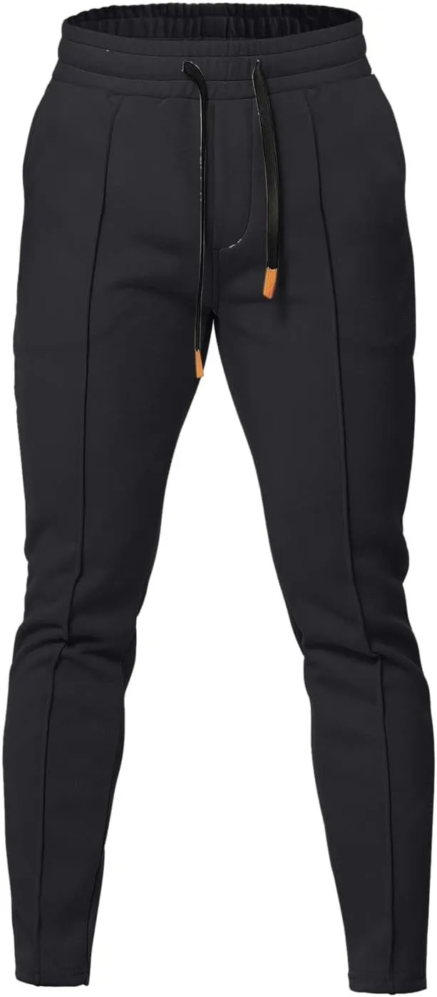 FZVYD Polo Sweatpants for Men Mens Casual Elastic Drawstring Cargo Pants Lightweight Relaxed Fit Cotton Workout Sweatpants
