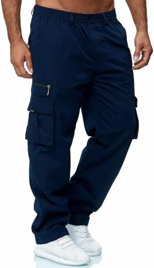 GOFULY Cargo Pants for Men Relaxed Fit Stretch Baggy Sweatpants Multi Pockets Big and Tall Pants Lightweight Trousers Fashion
