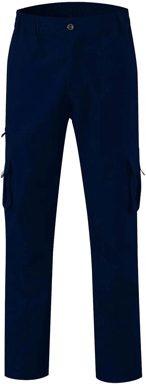 GOFULY Cargo Pants for Men Relaxed Fit Stretch Baggy Sweatpants Multi Pockets Big and Tall Pants Lightweight Trousers Fashion