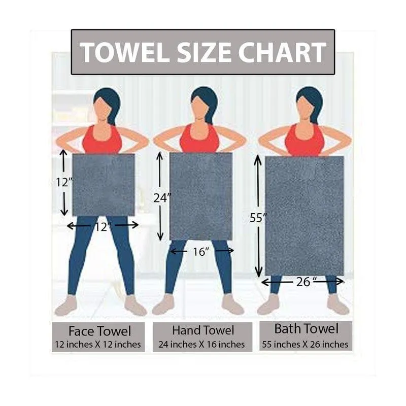 Greek Key Towel (White) - Four Piece Set