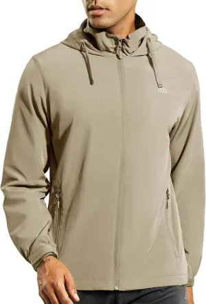 Haimont Mens Packable Windbreaker with Hood Lightweight Windproof Water Resistant Hooded Jacket for Running Hiking Travel
