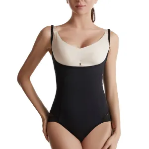 Hanerdun Women Female Open Bust Shapewear Bodysuit Tummy Control