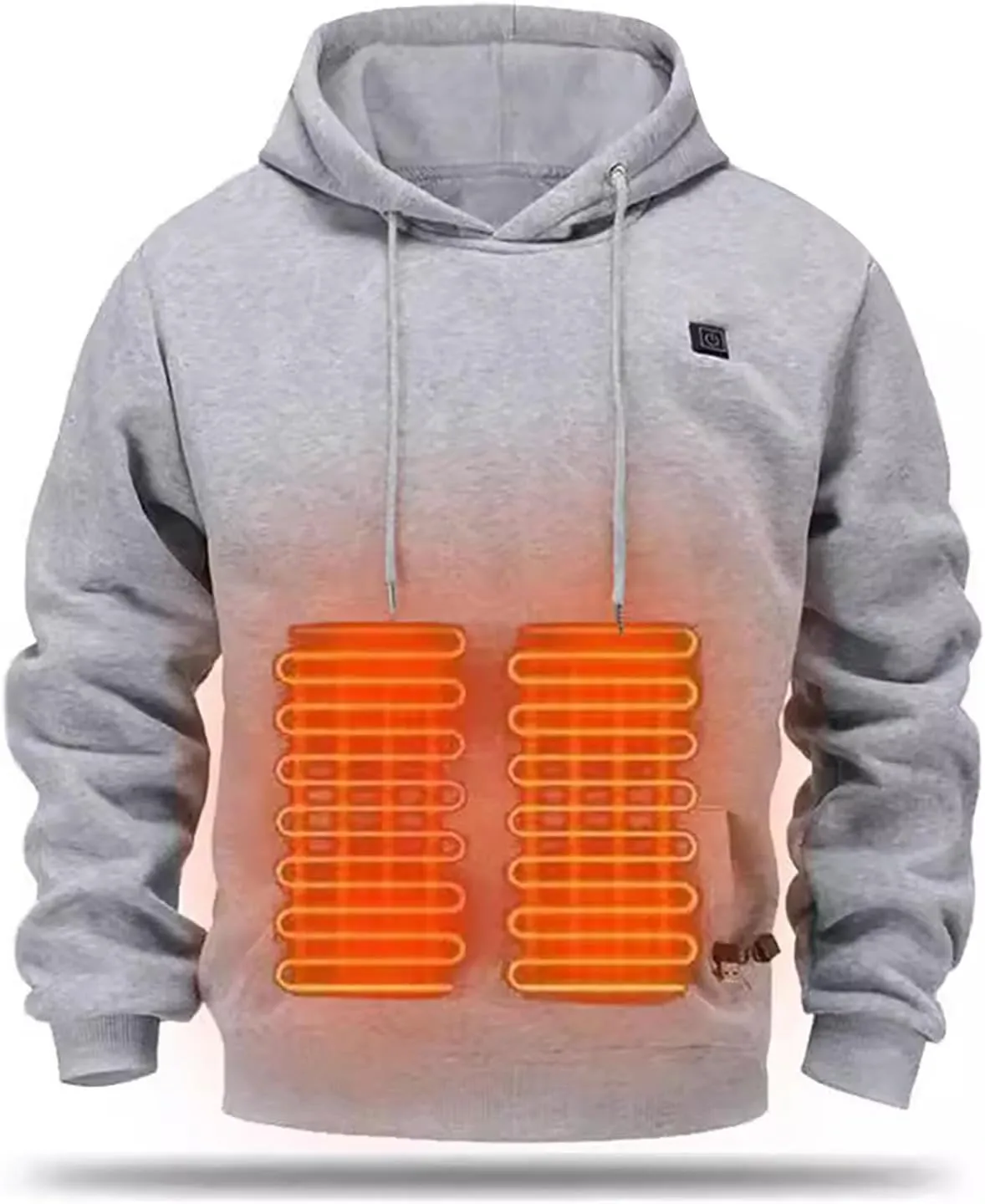 Heated Hoodie For Men Pullover 4xl Unisex Pullover Heavyweight Drawstring Heated Sweatshirt Men Women With Pocket