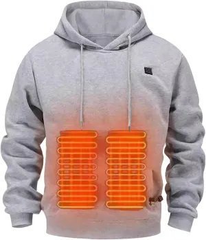 Heated Hoodie For Men Pullover 4xl Unisex Pullover Heavyweight Drawstring Heated Sweatshirt Men Women With Pocket