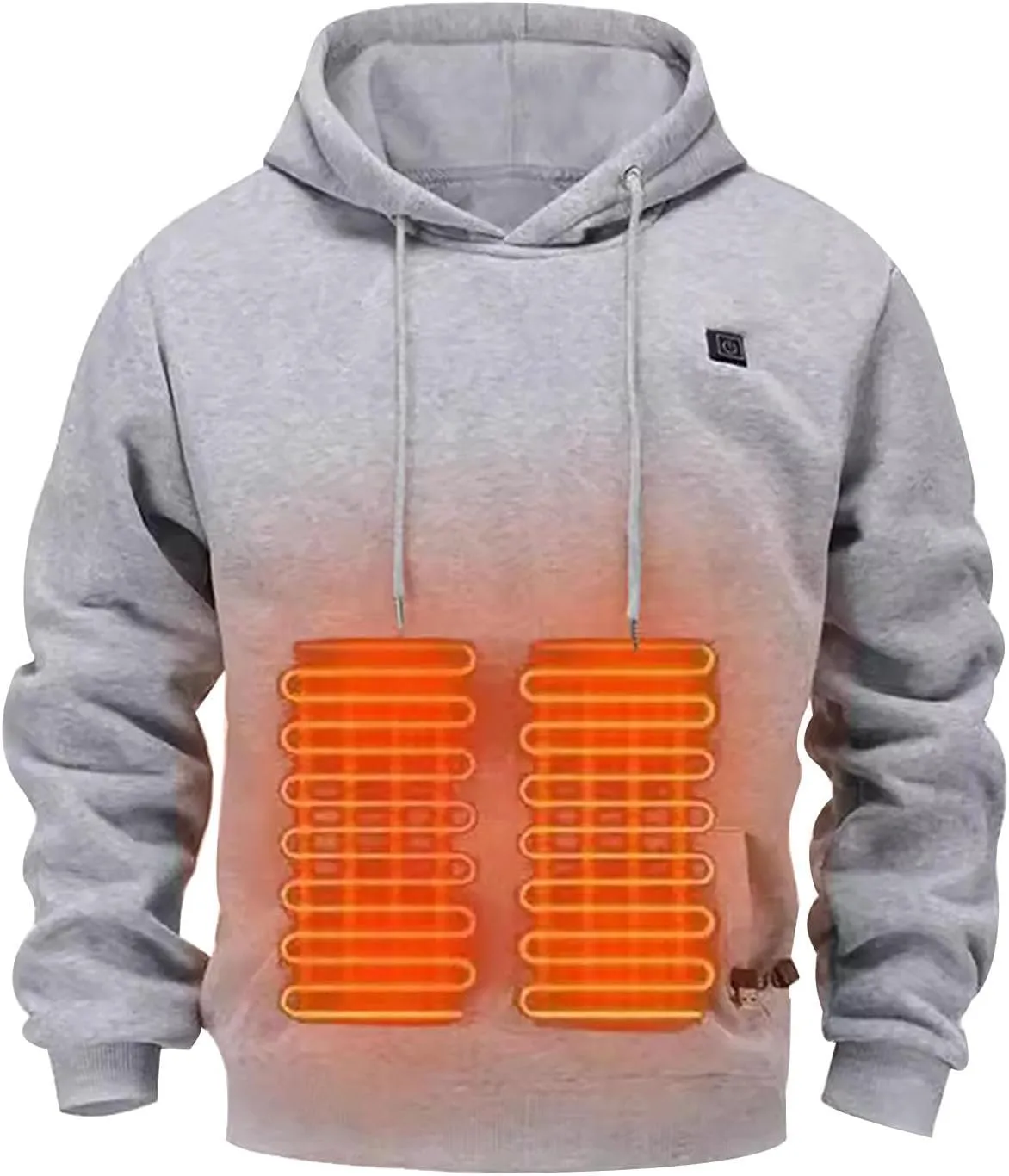 Heated Hoodie For Men Pullover 4xl Unisex Pullover Heavyweight Drawstring Heated Sweatshirt Men Women With Pocket