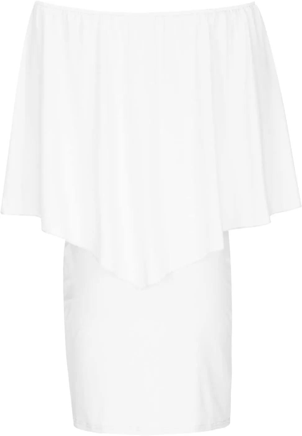 HGps8w Women Off Shoulder Ruffles Bodycon Mini Dress Elegant Flowy Cape Ruched Formal Business Cocktail Party Dresses