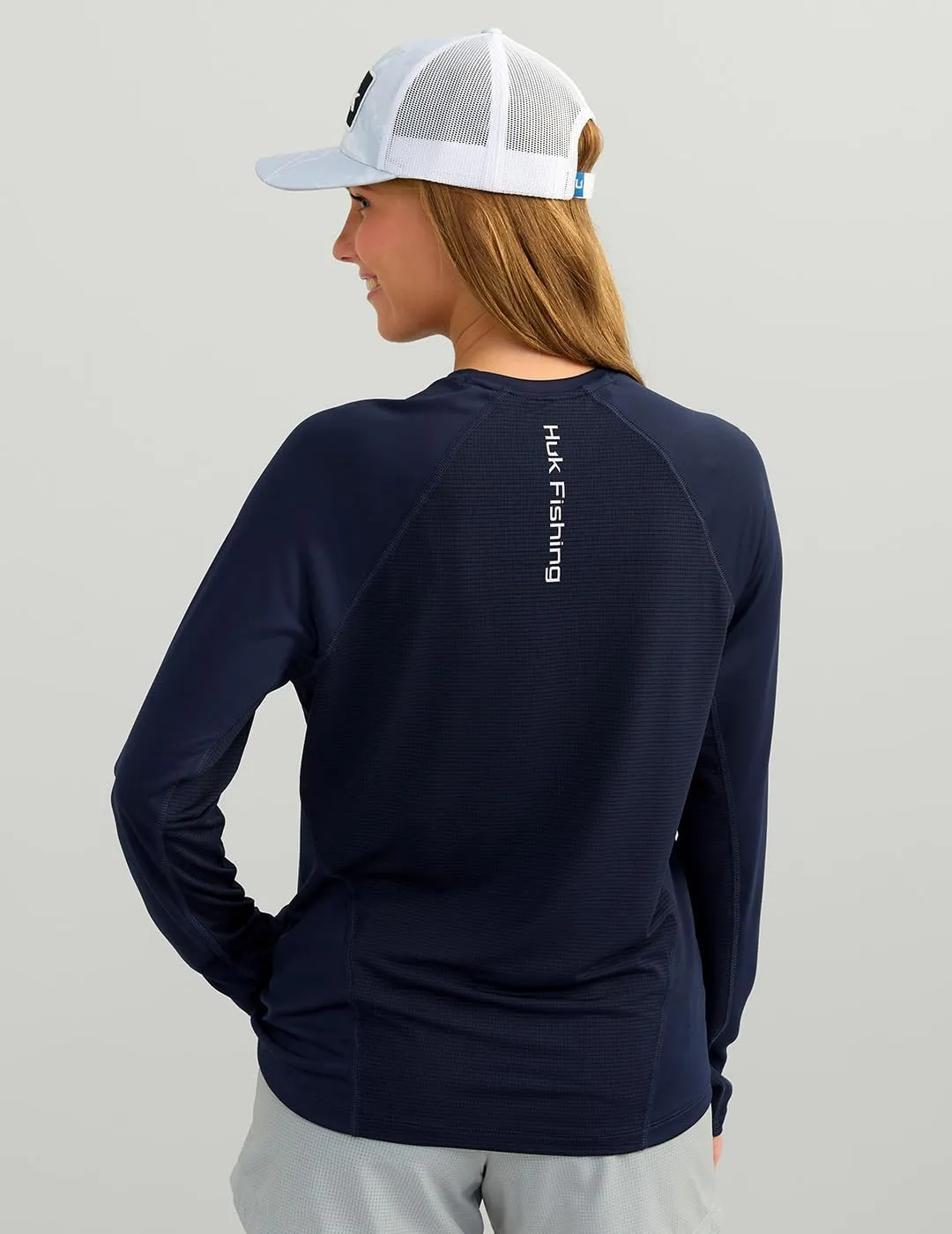 HUK Women's Icon Long Sleeve Fishing Shirt with Sun Protection