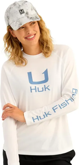 HUK Women's Icon Long Sleeve Fishing Shirt with Sun Protection